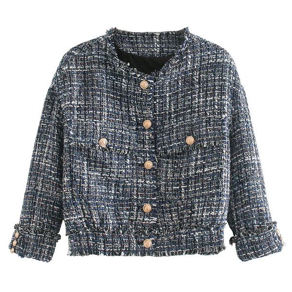 women's jackets fandy lokar o neck women fashion single breasted tweed coats elegant pockets long sleeve female ladies gy, Black;brown
women's jackets fandy lokar o neck women fashion single breasted tweed coats elegant pockets long sleeve female ladies gy, Black;brown