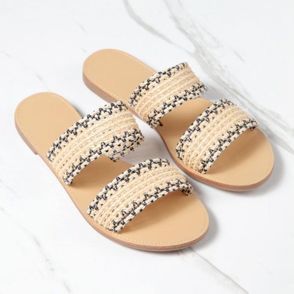 sandals women weaving sandalias femme waveform flats double band open toe slippers student hollow-out beige big size shoes, Black
sandals women weaving sandalias femme waveform flats double band open toe slippers student hollow-out beige big size shoes, Black