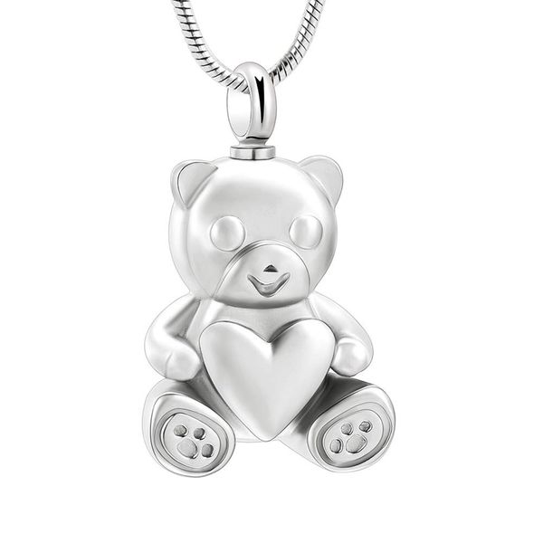 silver heart shaped bear cremation ashes urn pendant necklace funeral souvenir jewelry to commemorate the favorite
silver heart shaped bear cremation ashes urn pendant necklace funeral souvenir jewelry to commemorate the favorite