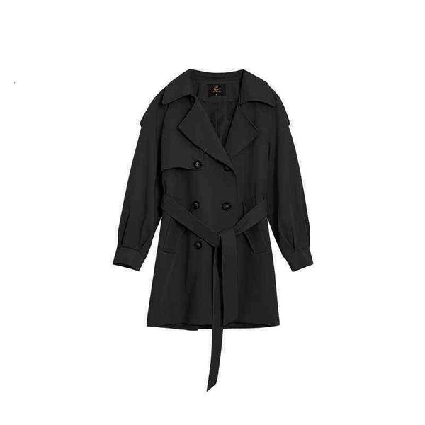 ins autumn and winter thickened medium long small windbreaker coat women's loose korean wool, Black
ins autumn and winter thickened medium long small windbreaker coat women's loose korean wool, Black