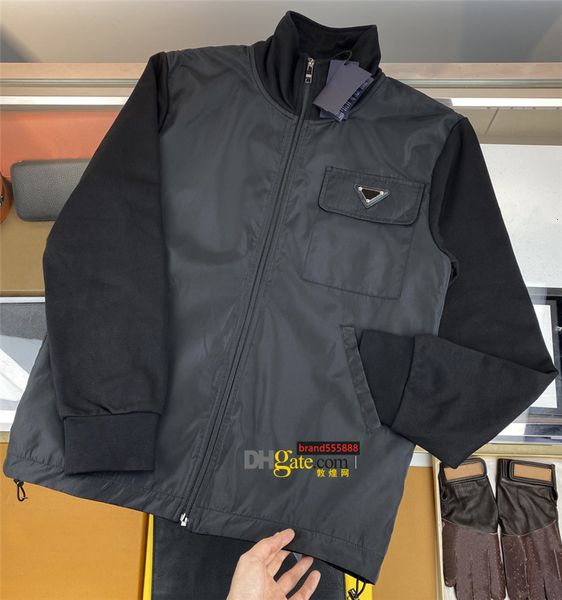 stand collar mens designer jacket brand classic triangle fashion windbreaker long sleeve outdoor, Black;brown
stand collar mens designer jacket brand classic triangle fashion windbreaker long sleeve outdoor, Black;brown