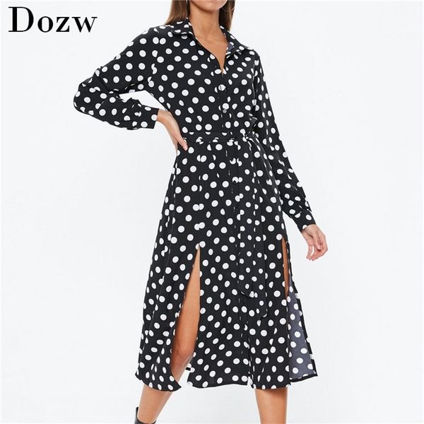 boho summer beach dresses women polka dot long chiffon split party bandage sleeve casual shirt 210515, Black;gray
boho summer beach dresses women polka dot long chiffon split party bandage sleeve casual shirt 210515, Black;gray
