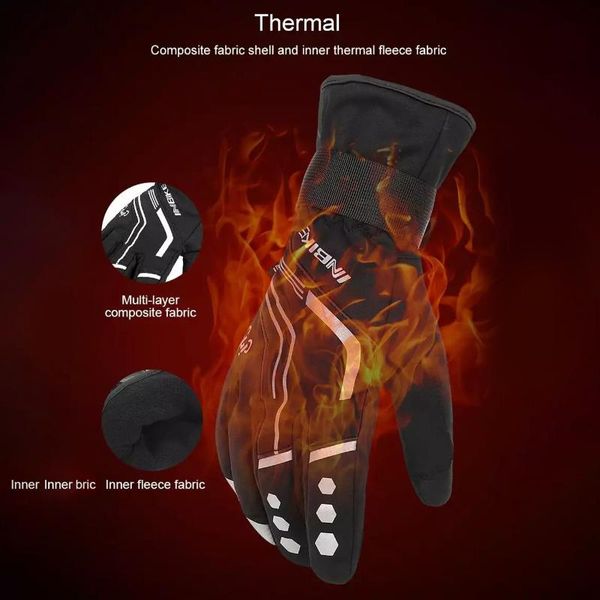 cycling gloves touch screen mtb bike sport windproof full finger reflective winter warm bicycle glove for men, Black
cycling gloves touch screen mtb bike sport windproof full finger reflective winter warm bicycle glove for men, Black
