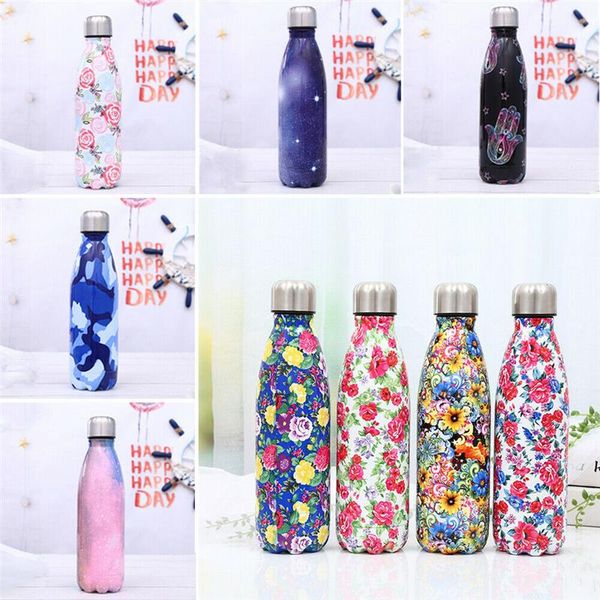 water bottles 500ml stainless steel cute printed bottle vacuum insulated flask thermal sport chilly cup sports casual 
water bottles 500ml stainless steel cute printed bottle vacuum insulated flask thermal sport chilly cup sports casual