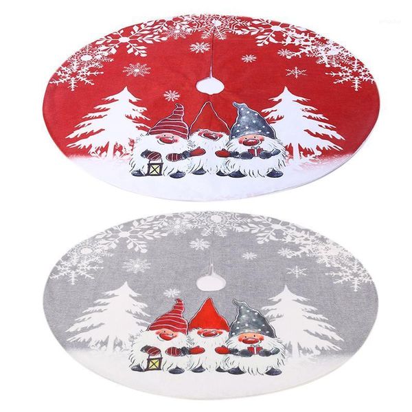 christmas decorations tree skirt santa dwarf patterned mat pad for home