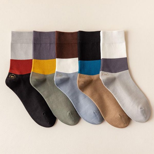 men's socks 5 pairs winter cotton stripe print japanese harajuku street style breathable sports hombre calsetines, Black
men's socks 5 pairs winter cotton stripe print japanese harajuku street style breathable sports hombre calsetines, Black