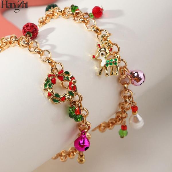 beaded, strands hangzhi 2021 simple gold color link chain bracelet elk wreath snowman pendant wristlet wristband christmas jewelry for women, Black
beaded, strands hangzhi 2021 simple gold color link chain bracelet elk wreath snowman pendant wristlet wristband christmas jewelry for women, Black
