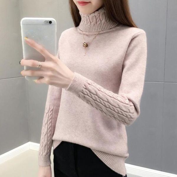 women's sweaters autumn winter sweater women turtleneck long sleeve pullover basic 2021 korean slim thick warm knit femme, White;black
women's sweaters autumn winter sweater women turtleneck long sleeve pullover basic 2021 korean slim thick warm knit femme, White;black