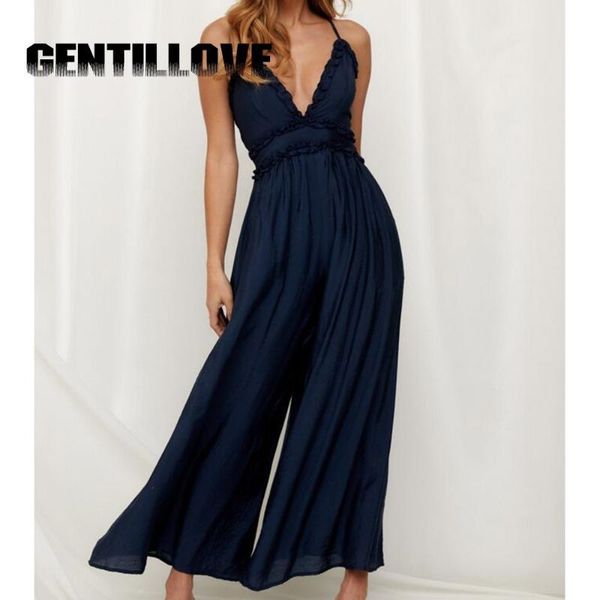 women's jumpsuits & rompers fashion women sleeveless v neck high waist jumpsuit loose trousers wide leg pants ruffle leotard overalls, Black;white
women's jumpsuits & rompers fashion women sleeveless v neck high waist jumpsuit loose trousers wide leg pants ruffle leotard overalls, Black;white