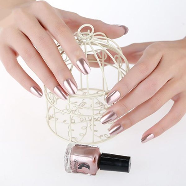 nail polish 6ml mirror effect gel varnish base coat silver gold metal shinny art
nail polish 6ml mirror effect gel varnish base coat silver gold metal shinny art