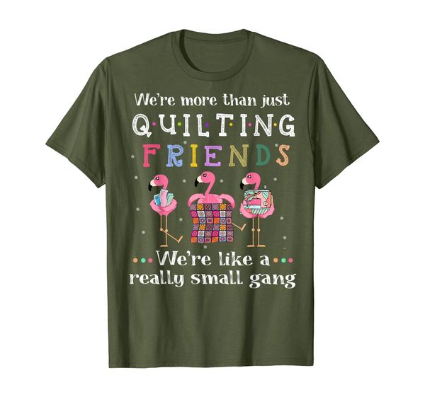 quilting flamingo t-shirts, we're more than just quilting, White;black