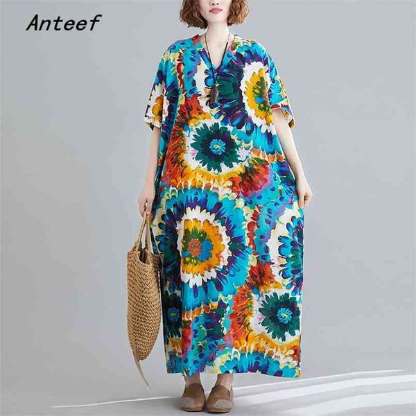 short sleeve plus size cotton vintage floral dresses for women casual loose maxi long summer dress elegant clothes sundress 210517, Black;gray
short sleeve plus size cotton vintage floral dresses for women casual loose maxi long summer dress elegant clothes sundress 210517, Black;gray