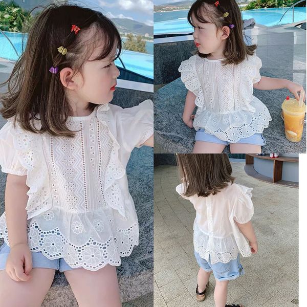 girls babys kids blouse jacket outwear 2022 sweet spring autumn short sleeve shirts cotton princess childrens clothing, White;black
girls babys kids blouse jacket outwear 2022 sweet spring autumn short sleeve shirts cotton princess childrens clothing, White;black