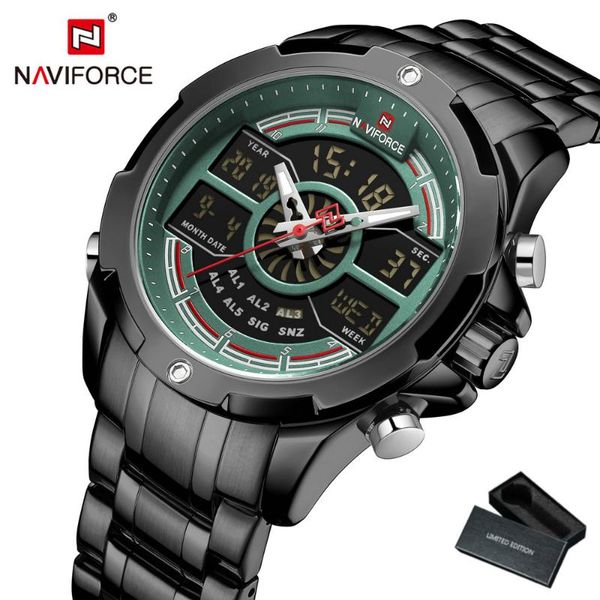 wristwatches naviforce military mens watches quartz wristwatch sports dual time digital clock waterproof reloj hombre nf917, Slivery;brown
wristwatches naviforce military mens watches quartz wristwatch sports dual time digital clock waterproof reloj hombre nf917, Slivery;brown