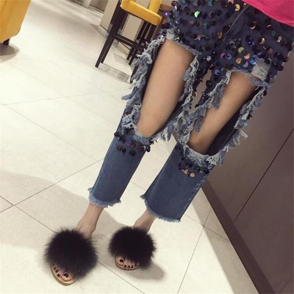 summer fluffy slippers women's real fur slides color flat indoor sandals ladies furry flip flops fashion soft plush shoes, Black
summer fluffy slippers women's real fur slides color flat indoor sandals ladies furry flip flops fashion soft plush shoes, Black