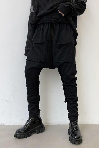 men's pants m-xl2021 spring dark style personality hip hop edge old harem casual small feet tide., Black
men's pants m-xl2021 spring dark style personality hip hop edge old harem casual small feet tide., Black