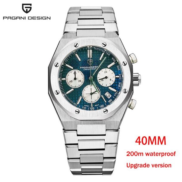 wristwatches 2021 pagani design 40mm men's luxury quartz watch sapphire stainless steel 200m waterproof automatic relogio masculino, Slivery;brown
wristwatches 2021 pagani design 40mm men's luxury quartz watch sapphire stainless steel 200m waterproof automatic relogio masculino, Slivery;brown