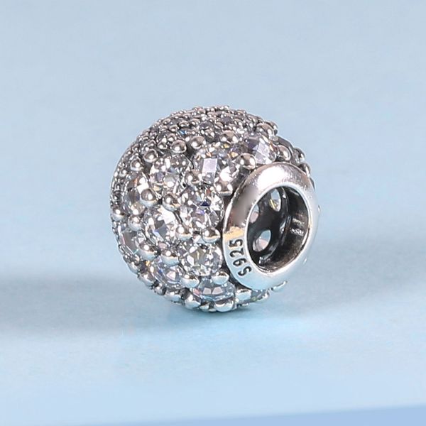 925 sterling silver white enchanted pave charm bead fits european pandora jewelry charm bracelets, Black
925 sterling silver white enchanted pave charm bead fits european pandora jewelry charm bracelets, Black