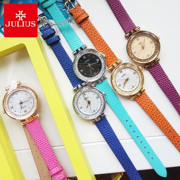 wristwatches julius lady women's watch japan mov't elegant rhinestone shell fashion hours bracelet real leather girl's gift n, Slivery;brown
wristwatches julius lady women's watch japan mov't elegant rhinestone shell fashion hours bracelet real leather girl's gift n, Slivery;brown