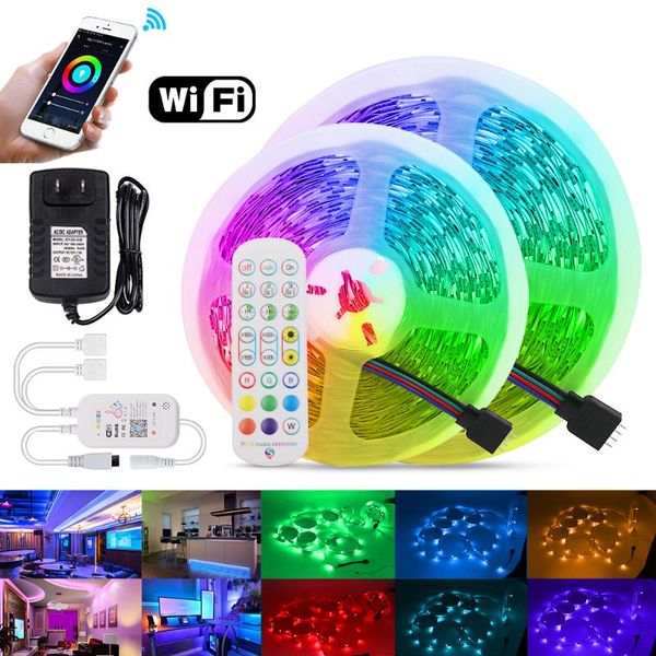 strips rgb led strip lights wifi music control 12v 2835 smd flexible ribbon tape 5m 10m 15m waterproof rope light tv backliht computer
strips rgb led strip lights wifi music control 12v 2835 smd flexible ribbon tape 5m 10m 15m waterproof rope light tv backliht computer