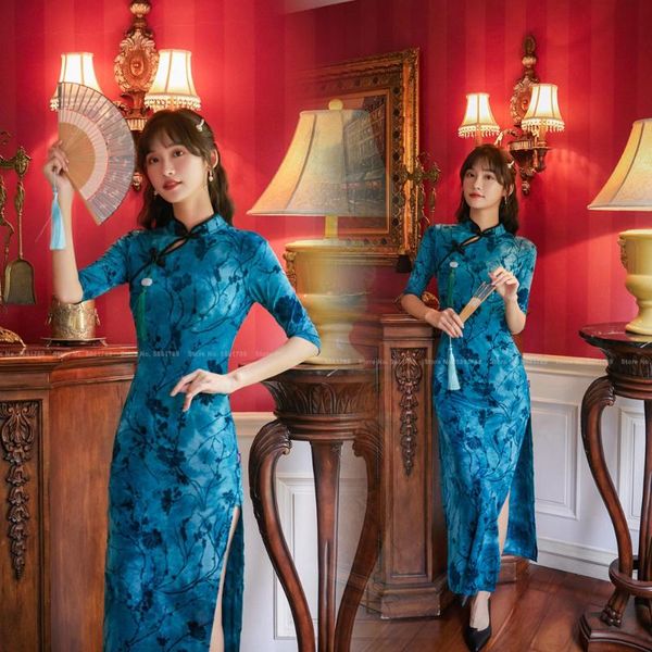 women chinese traditional cheongsam elegant evening dress retro fashion slim print qipao vintage vestidos oriental clothing ethnic, Red
women chinese traditional cheongsam elegant evening dress retro fashion slim print qipao vintage vestidos oriental clothing ethnic, Red