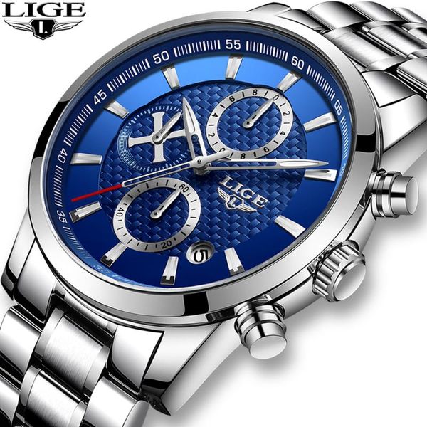 wristwatches lige brand men watches chronograph quartz watch stainless steel waterproof sports clock business reloj hombre, Slivery;brown
wristwatches lige brand men watches chronograph quartz watch stainless steel waterproof sports clock business reloj hombre, Slivery;brown