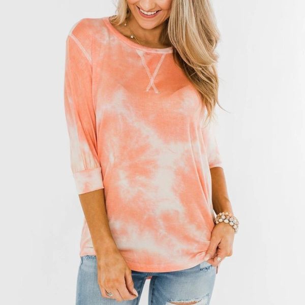 women's t-shirt tie-dyed printed woman tshirts causal long sleeve o-neck pullover mujer camisetas t shirt for women koszulka damska, White
women's t-shirt tie-dyed printed woman tshirts causal long sleeve o-neck pullover mujer camisetas t shirt for women koszulka damska, White