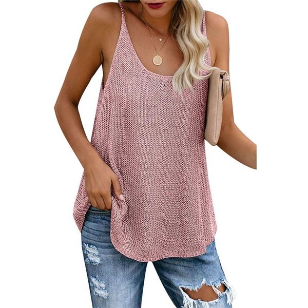 women's tanks & camis 2021 tank women summer casual knitted stripe spaghetti strap loose vest female fashion, White
women's tanks & camis 2021 tank women summer casual knitted stripe spaghetti strap loose vest female fashion, White