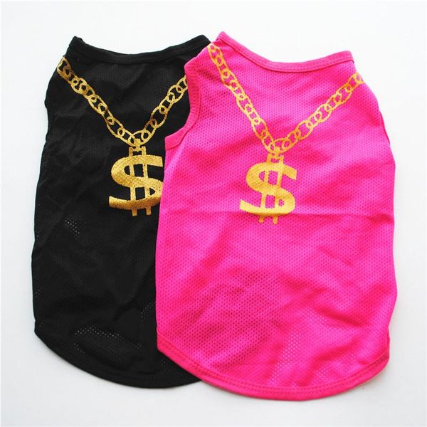dog apparel 100% cotton dollar necklace pattern pet vest 3-colors elastic breathable puppy t-shirt coat accessories clothes
dog apparel 100% cotton dollar necklace pattern pet vest 3-colors elastic breathable puppy t-shirt coat accessories clothes
