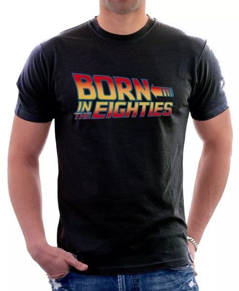 Back to the Future born in the eighties retro old school printed t-shirt 9659, White;black
Back to the Future born in the eighties retro old school printed t-shirt 9659, White;black