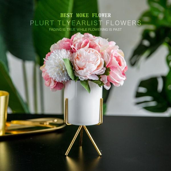 vases nordic simple ceramic vase+artificial flower ornament crafts decoration table dry fake flowers bouquet home creative figurines
vases nordic simple ceramic vase+artificial flower ornament crafts decoration table dry fake flowers bouquet home creative figurines