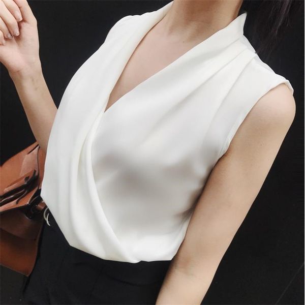 tanks deep v-neck women shirt pure color autumn summer spring female rayon sleeveless elegant office lady blouse ck4p zw3w, White
tanks deep v-neck women shirt pure color autumn summer spring female rayon sleeveless elegant office lady blouse ck4p zw3w, White