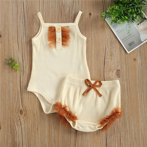0-24m baby girl two-piece suit mesh decoration sleeveless sling romper and shorts outfits for girls birthday party pography clothing sets, White
0-24m baby girl two-piece suit mesh decoration sleeveless sling romper and shorts outfits for girls birthday party pography clothing sets, White