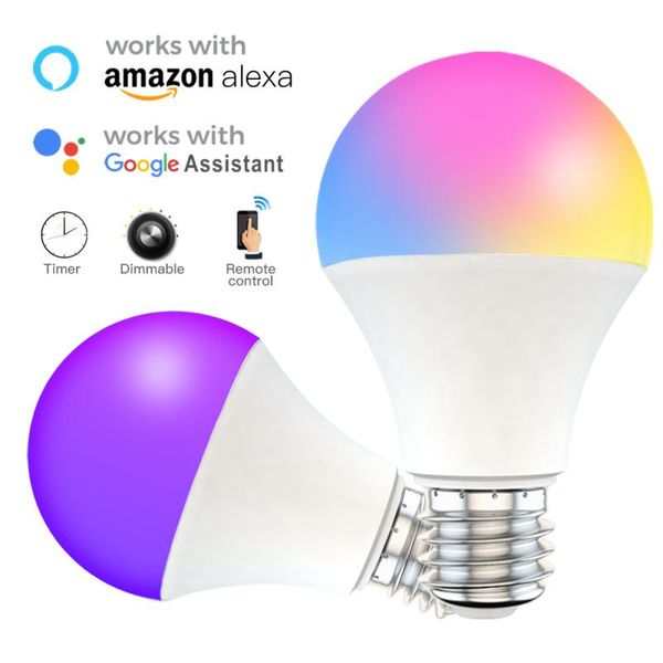 other lighting bulbs & tubes e27 b22 wifi smart led light bulb dimmable 9w white lamp for alexa google home wireless bluetooth decoration
other lighting bulbs & tubes e27 b22 wifi smart led light bulb dimmable 9w white lamp for alexa google home wireless bluetooth decoration