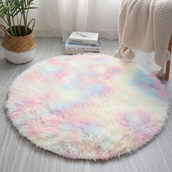 nordic tie-dye plush carpet round soft and fluffy rainbow living room non-slip home decoration
nordic tie-dye plush carpet round soft and fluffy rainbow living room non-slip home decoration