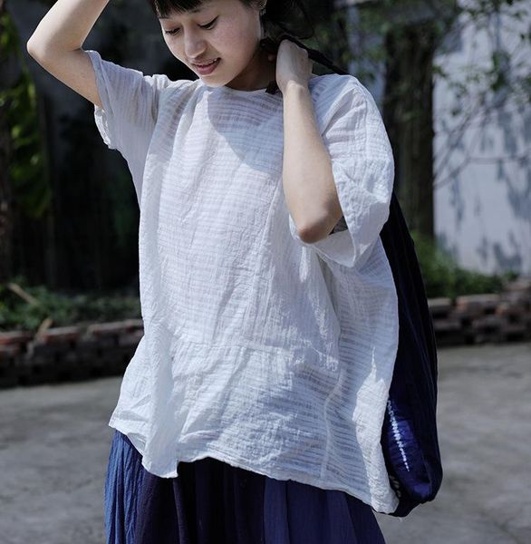 original summer cotton linen white women pullover female o-neck simple brief blouse artistic loose shirts blusas plus size women's blou
original summer cotton linen white women pullover female o-neck simple brief blouse artistic loose shirts blusas plus size women's blou