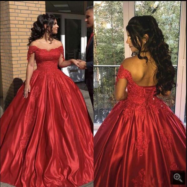 vestido de festa red satin ball gown prom dresses off the shoulder short sleeve beaded sequins sweetheart neck evening gowns, Black
vestido de festa red satin ball gown prom dresses off the shoulder short sleeve beaded sequins sweetheart neck evening gowns, Black