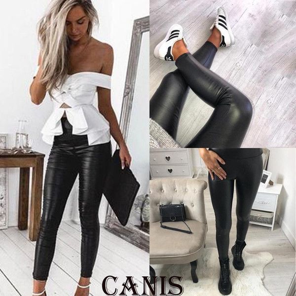 women's pants & capris women pu leather ladies casual high waist skinny stretch pencil trousers girls leopard sport slim, Black;white
women's pants & capris women pu leather ladies casual high waist skinny stretch pencil trousers girls leopard sport slim, Black;white