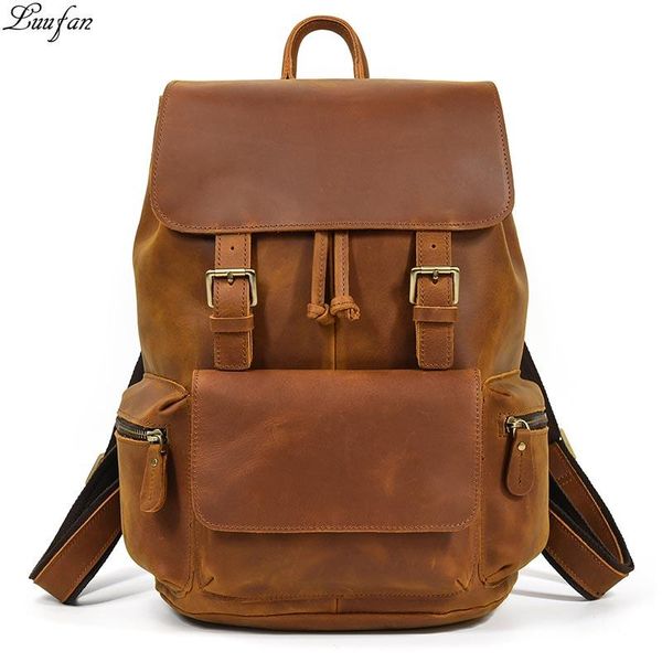 backpack luufan handmade genuine leather men women big 15 inch lapdaypack cowhide computer male large shoulder bag
backpack luufan handmade genuine leather men women big 15 inch lapdaypack cowhide computer male large shoulder bag