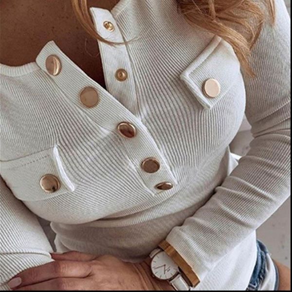 spring winter long sleeve womens shirt work wear buttons casual knit o neck fashion 5xl plus size, White
spring winter long sleeve womens shirt work wear buttons casual knit o neck fashion 5xl plus size, White