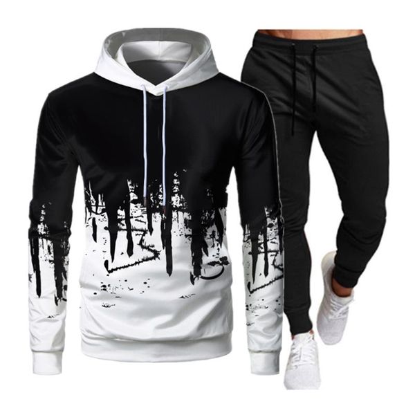 jogging clothing fashion tracksuits for men casual hoodie pants 2 piece set spring autumn suits athletic sets, Black;red
jogging clothing fashion tracksuits for men casual hoodie pants 2 piece set spring autumn suits athletic sets, Black;red