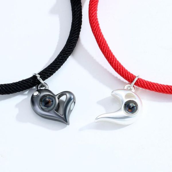 charm bracelets 2pcs magnetic distance couple bracelet for lovers 100 languages i love you projection pendant wedding blacelet, Golden;silver
charm bracelets 2pcs magnetic distance couple bracelet for lovers 100 languages i love you projection pendant wedding blacelet, Golden;silver