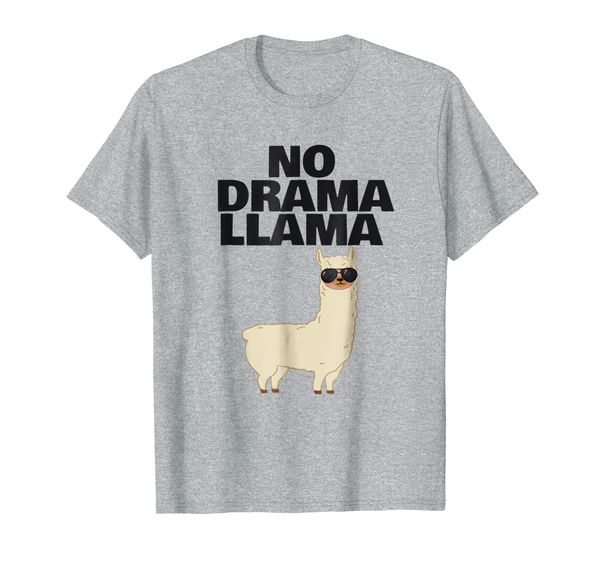 no drama llama shirt funny no prob-llama t-shirt, White;black