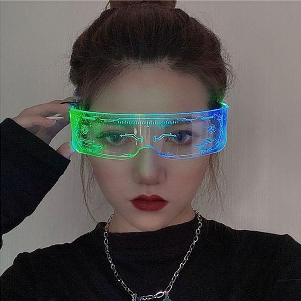 sunglasses led luminous glasses el wire neon light up visor eyeglasses bar party eyeware for halloween christmas parties, White;black
sunglasses led luminous glasses el wire neon light up visor eyeglasses bar party eyeware for halloween christmas parties, White;black