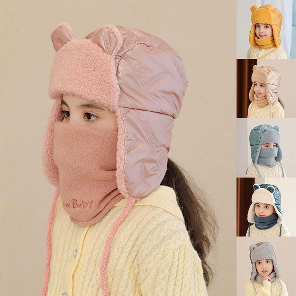 caps & hats 2 in 1 lei feng hat and bib one child female plus velvet color winter cute warm little ear decoration, Yellow
caps & hats 2 in 1 lei feng hat and bib one child female plus velvet color winter cute warm little ear decoration, Yellow