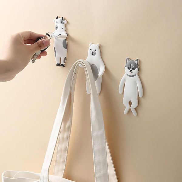 hooks & rails cartoon animal self adhesive hook removable washable jewelry keys holder rack fridge sticker
hooks & rails cartoon animal self adhesive hook removable washable jewelry keys holder rack fridge sticker
