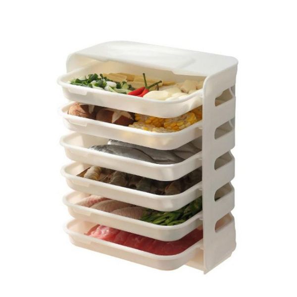 kitchen storage & organization wall mounted food shelf portable stackable vegetable rack for fruit meat organizer
kitchen storage & organization wall mounted food shelf portable stackable vegetable rack for fruit meat organizer