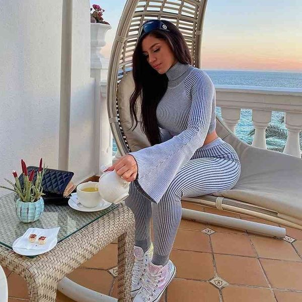 women's leggings ribbed knit 2 two piece set women high neck flare sleeve and matching pants autumn tracksuit workout zag, Black
women's leggings ribbed knit 2 two piece set women high neck flare sleeve and matching pants autumn tracksuit workout zag, Black