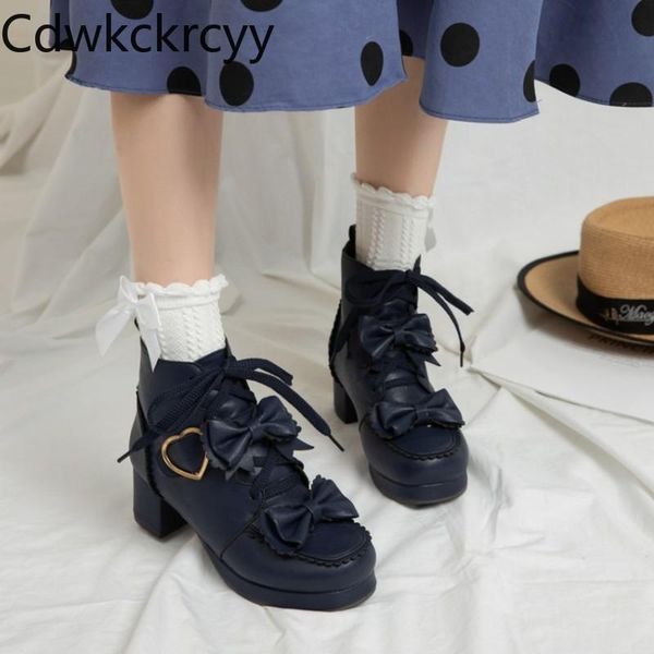 boots winter the fashion thick bottom lovely sweet bow black blue brown cross straps student high heels women
boots winter the fashion thick bottom lovely sweet bow black blue brown cross straps student high heels women