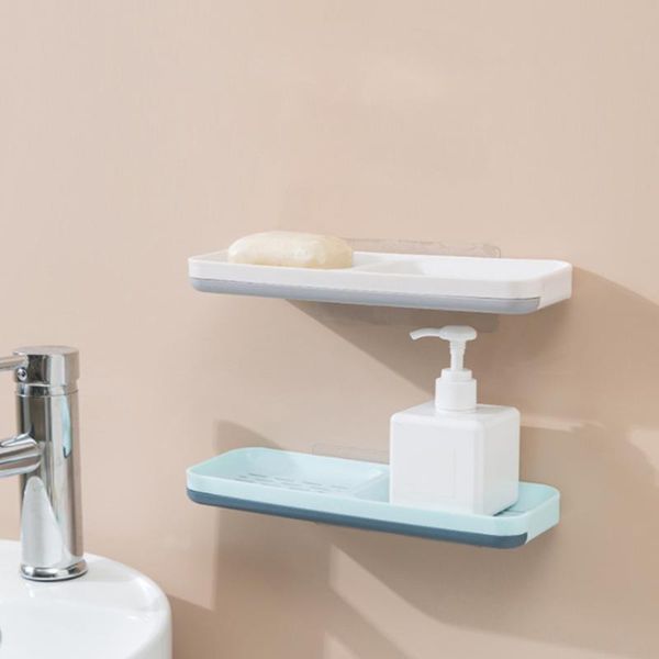 soap dishes 1pc wall-mounted holder double lattice rack punch-storage shelf for bathroom kitchen light blue
soap dishes 1pc wall-mounted holder double lattice rack punch-storage shelf for bathroom kitchen light blue